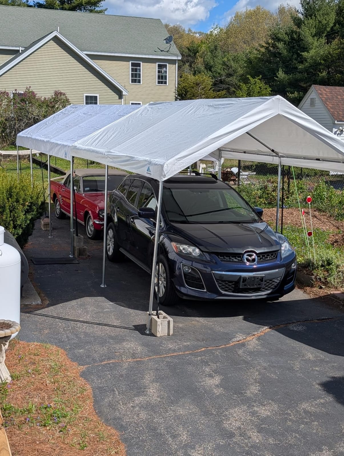 12x20 ft Heavy Duty Carport Portable Car Canopy Garage Party Tent Boat Shelter, Adjustable Height from 9.5 ft to 11 ft, Gray customer photo 1