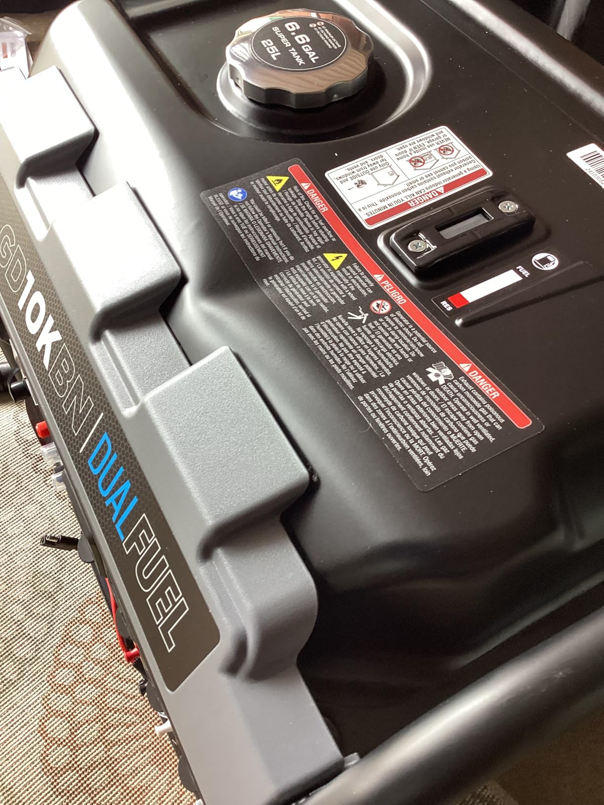 Pulsar GD10KBN 10500W Dual Fuel Home Backup Portable Inverter Generator with Wheel Kit and Electric Start RV Ready customer photo 1