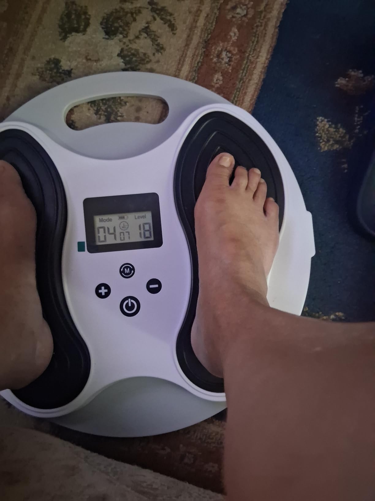 EMS Foot Massager for Neuropathy, NMES Foot Stimulator for Neuropathy Feet Nerve FSA Eligible Electric Foot Massager for Circulation and Pain Relief with 4 TENS Unit Muscle Stimulator Pads customer photo 2