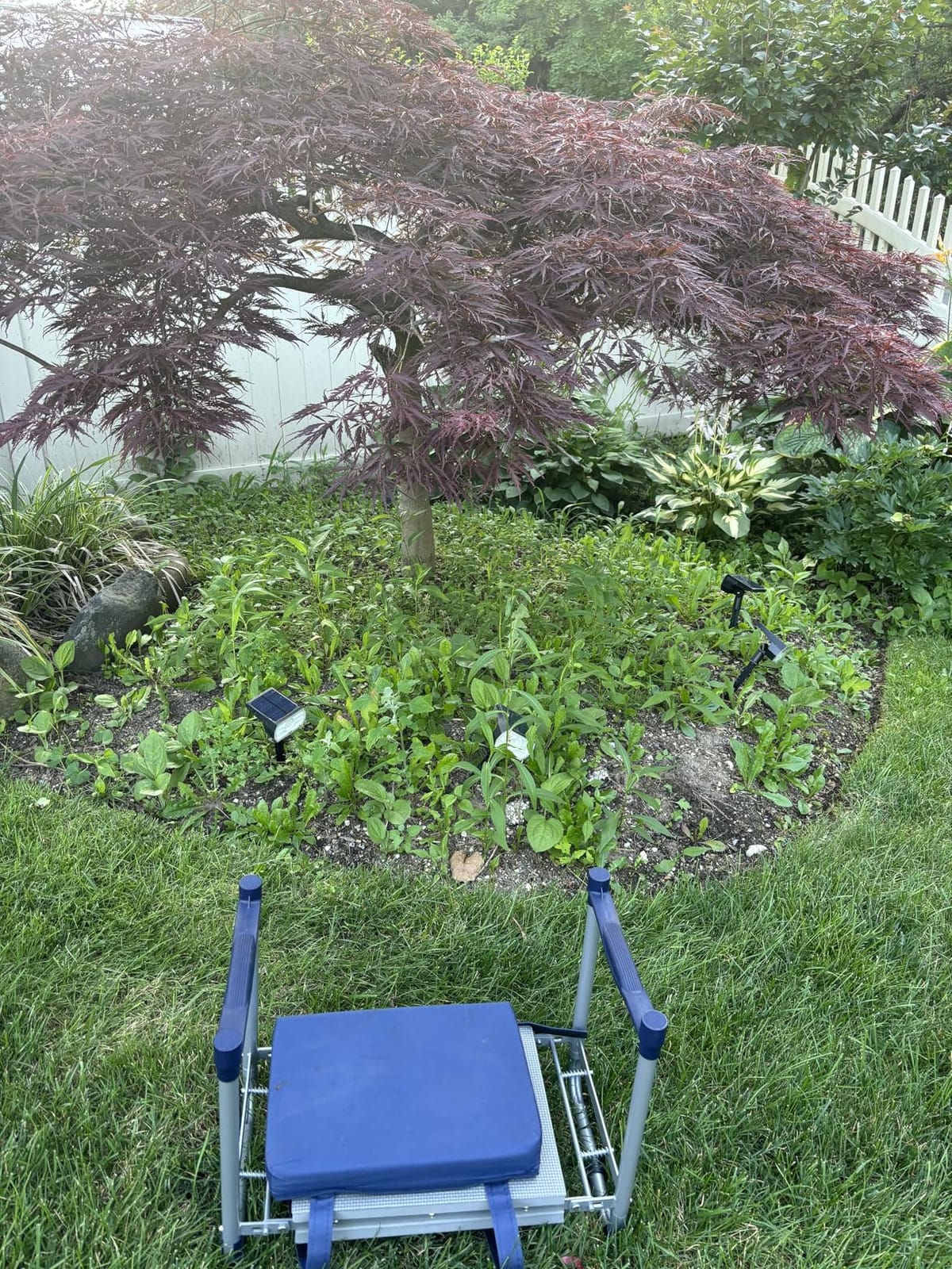 Tovve Foldable Garden Kneeler and Seat, Heavy Duty Garden Stool with 10