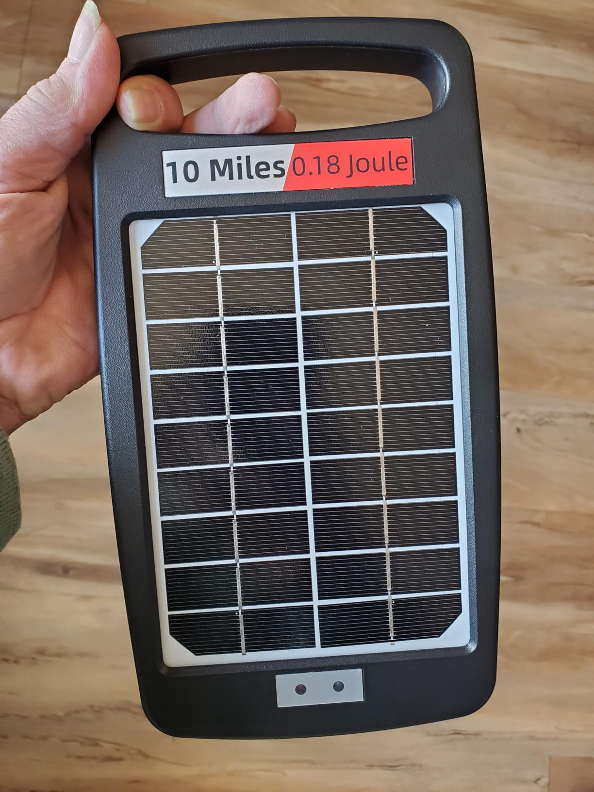 10 Miles Solar Powered Electric Fence Charger, 0.18J Portable for Livestock customer photo 2