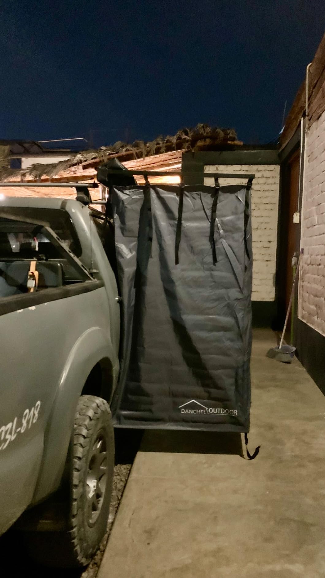 DANCHEL OUTDOOR Roof Rack Car Shower Awning 3.3x3.3ft customer photo 2