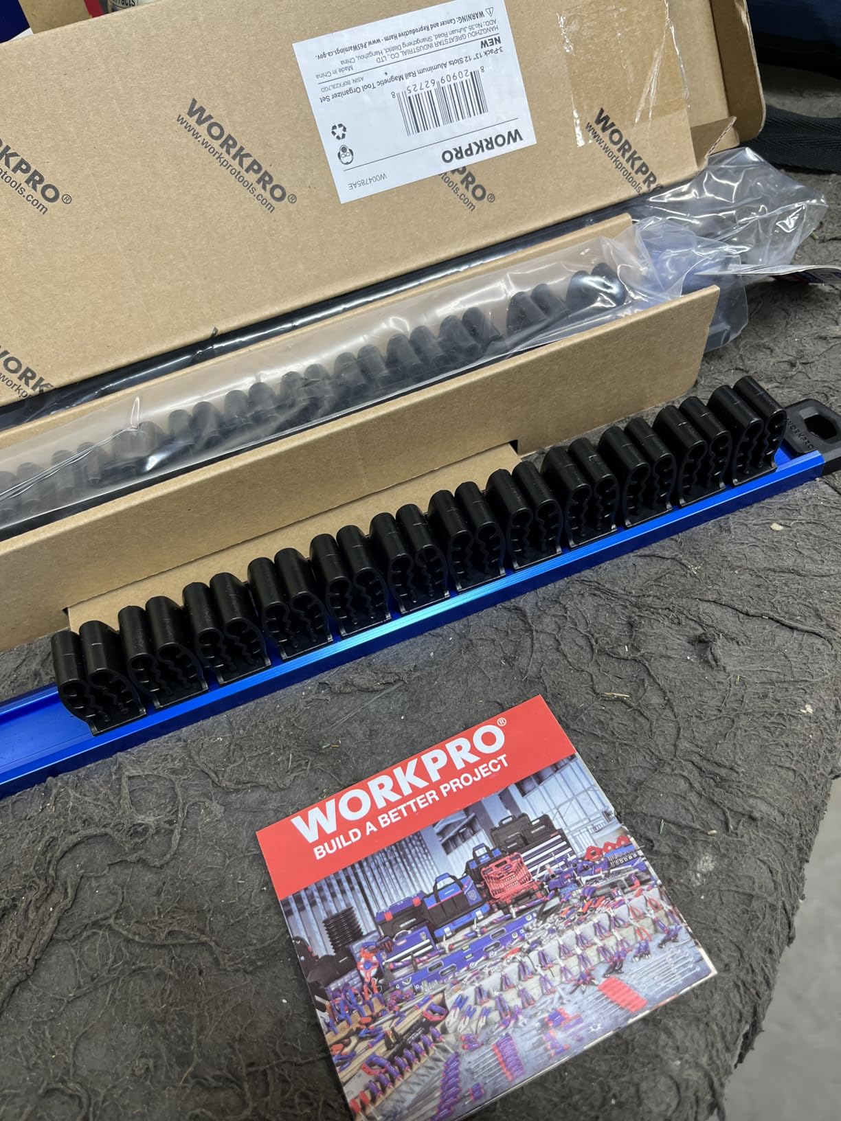 WORKPRO Magnetic Screwdriver Organizer and Wrench Organizer, Aluminum Rail Magnetic Tool Organizer, Tool Holder, Toolbox Organization, 36-Slot Screwdriver and Wrench Holder (Tools not Included) customer photo 1