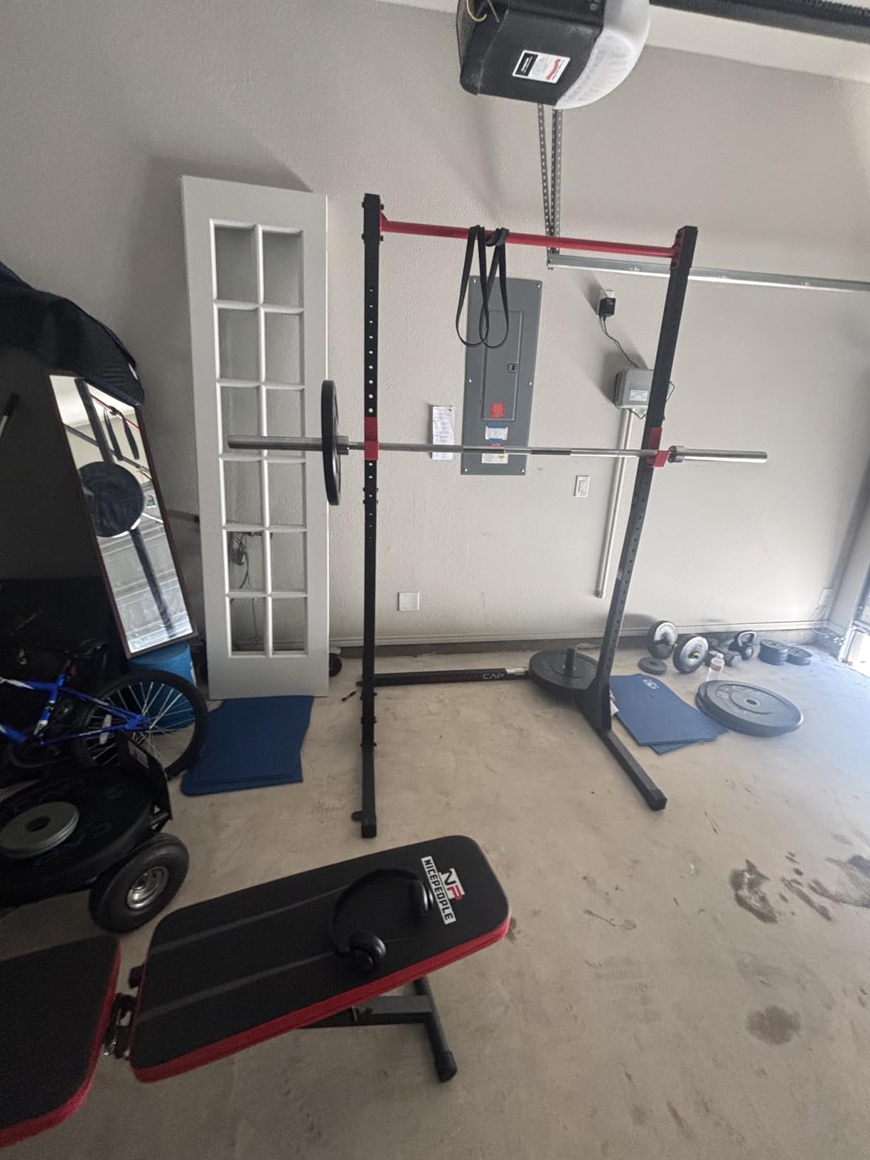 CAP 2-inch Olympic Bumper Plate Weight Set | 100-370 lbs | Multiple Colors | Storage Rack Optional customer photo 1