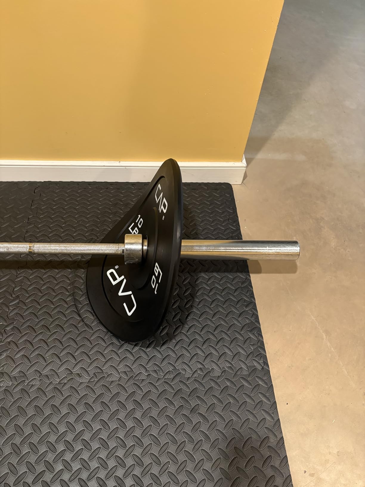CAP 2-inch Olympic Bumper Plate Weight Set | 100-370 lbs | Multiple Colors | Storage Rack Optional customer photo 2