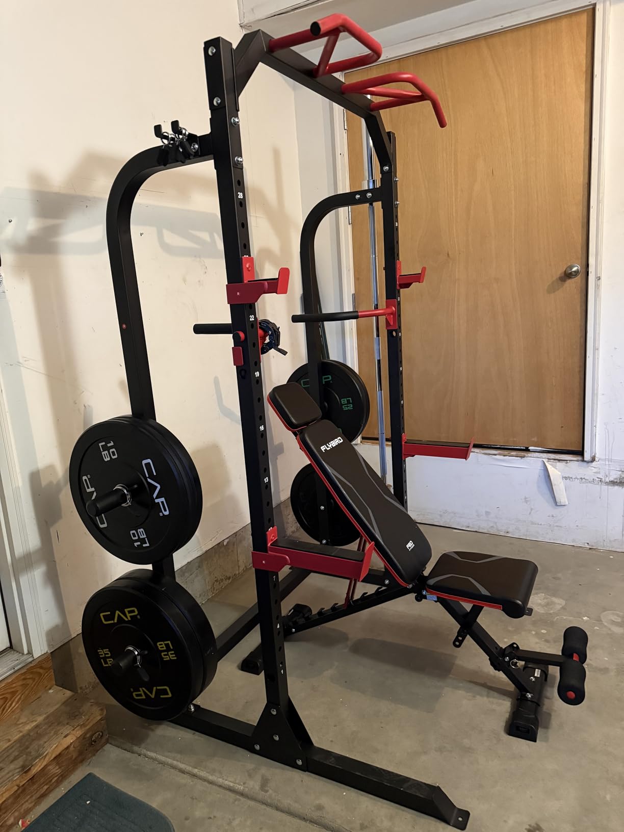 CAP 2-inch Olympic Bumper Plate Weight Set | 100-370 lbs | Multiple Colors | Storage Rack Optional customer photo 2