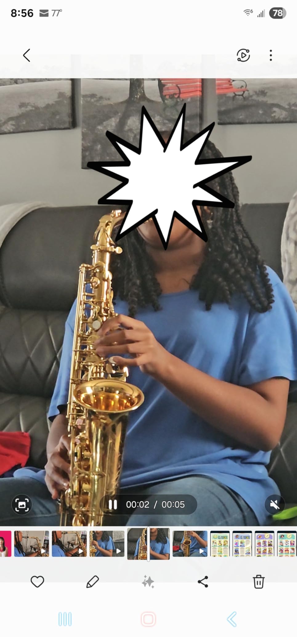 Beginner Alto Saxophone, E Flat - Complete Starter Kit with Case & 10 Reeds, for Adults & Students, Easy to Play for School Band & Practice(Gold) customer photo 2