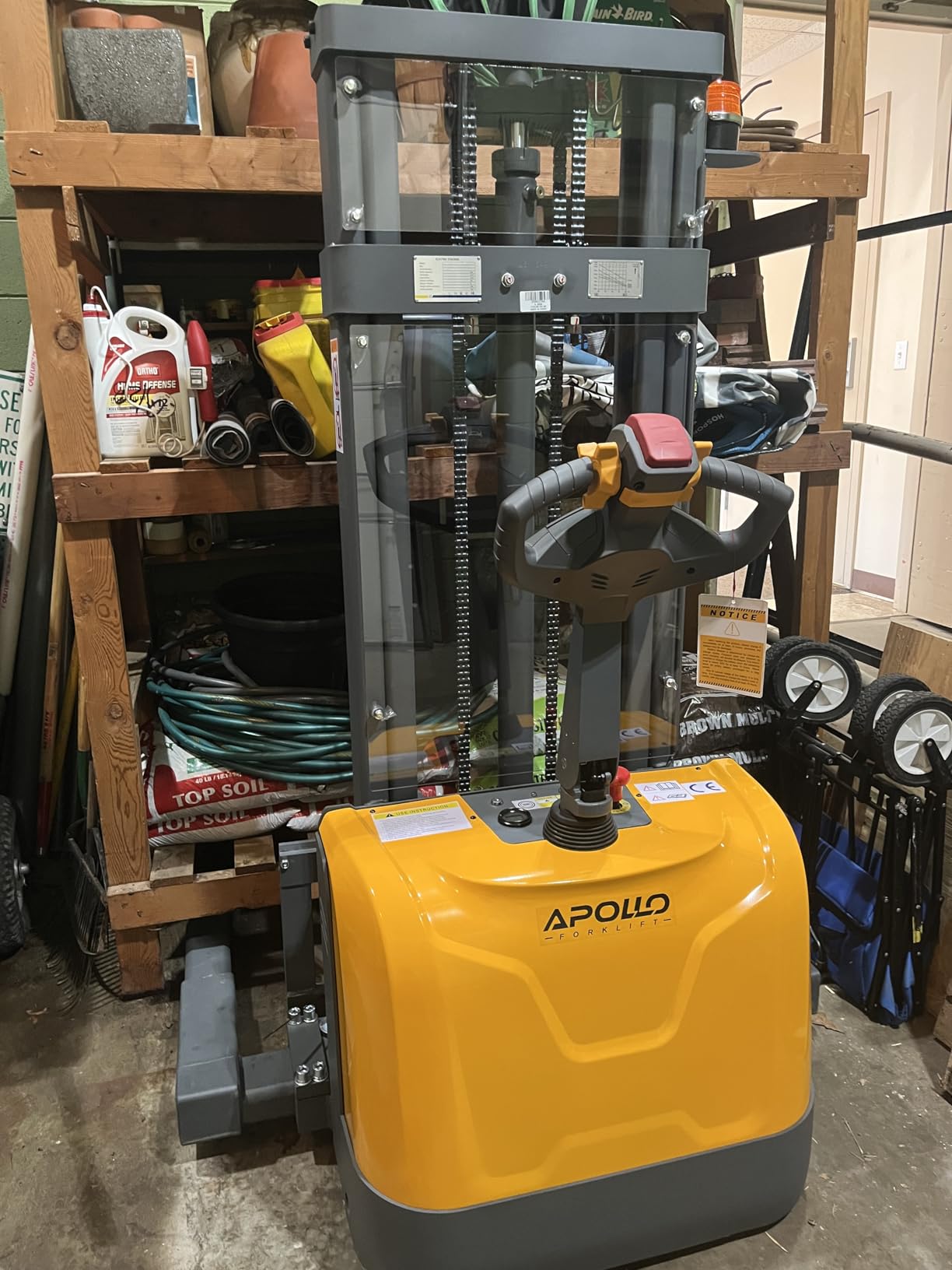 Electric Walkie Stacker, 3300 lbs Capacity 130
