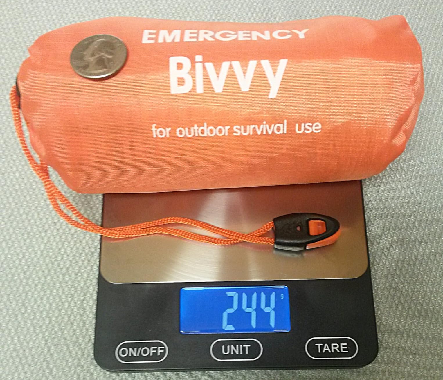Emergency 2-Person Orange & Gray Survival Tent with Whistle & Paracord, Storm & Tornado Shelter customer photo 2