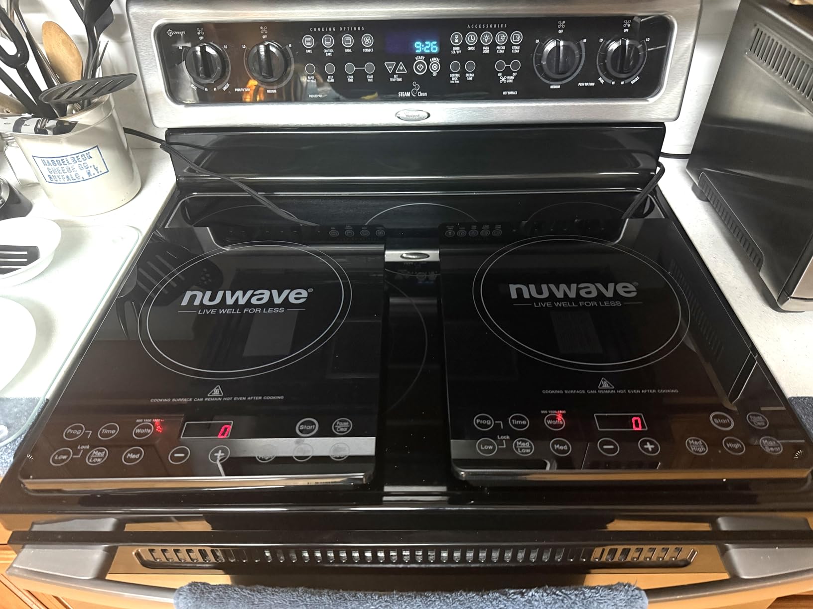 Nuwave Portable Induction Cooktop, NSF-Certified Single Electric Burner | 94 Precise Temp Range, Large 8
