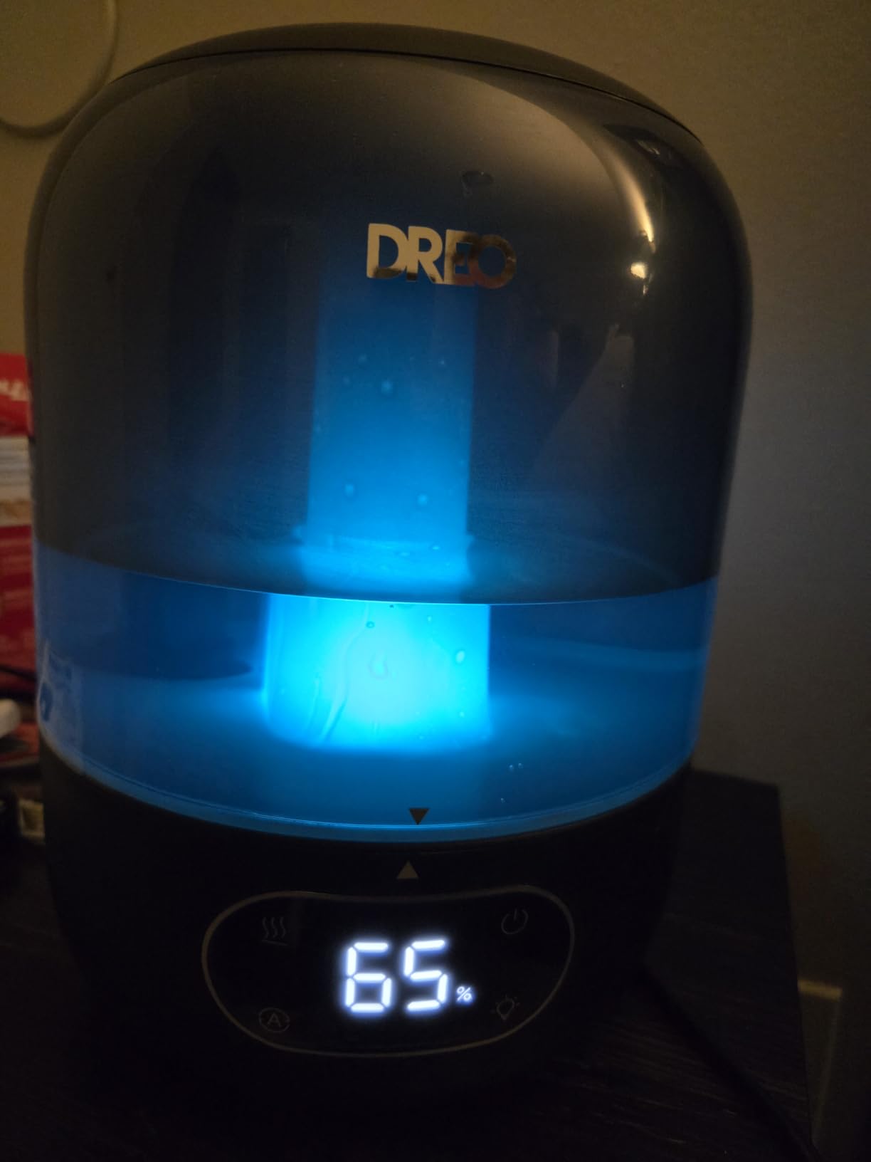 DREO 3L Humidifiers for Bedroom, 30H Runtime, 26 dB Quiet, Black | Easy to Refill & Clean, Precise Humidity Control, Night light, 360° Nozzle, Cool Mist Air Humidifier for Large Room, Baby customer photo 2