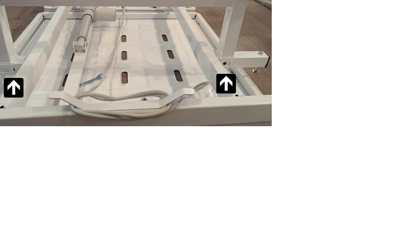 Real Relax Premium 2 Function Full Electric Hospital Bed, ICU Electric Medical Bed with 4 inch Foam Mattress & IV Pole, Dining Table Board and 5 inch Locking Casters, 530LBS Loading. customer photo 1