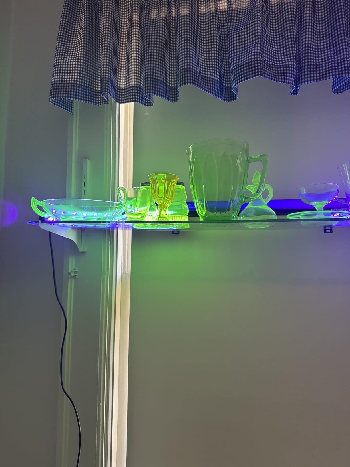2 Pack 42W LED Black Light Bar, Glow Party Supplies, Halloween Blacklight with 6FT Cord+Switch+Plug customer photo 2