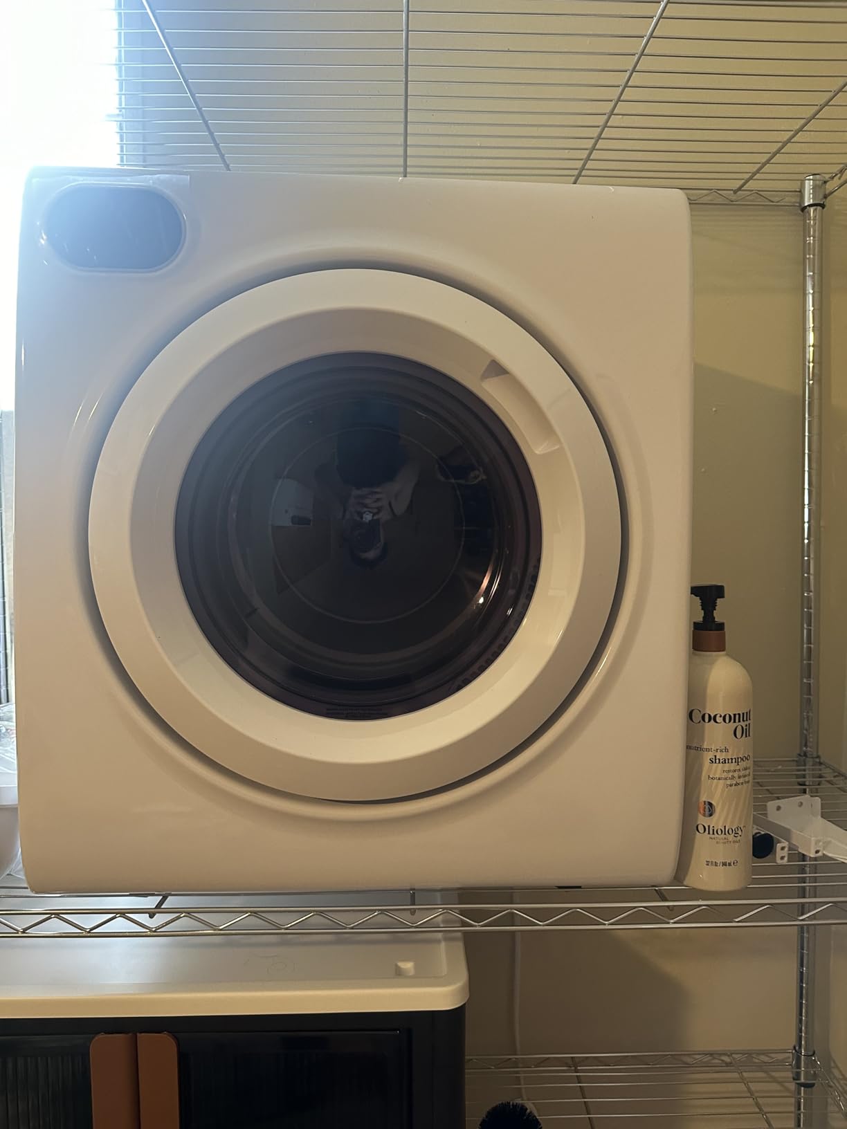 Euhomy 2.65 Cu. Ft. Portable Dryer for Clothes, 1400W Dryer with LCD Panel | 120V Electric Clothes Dryer with 4 Functions, Dryer Machine with Stainless Steel Drum, Small Dryers for Laundry, Apartments customer photo 1