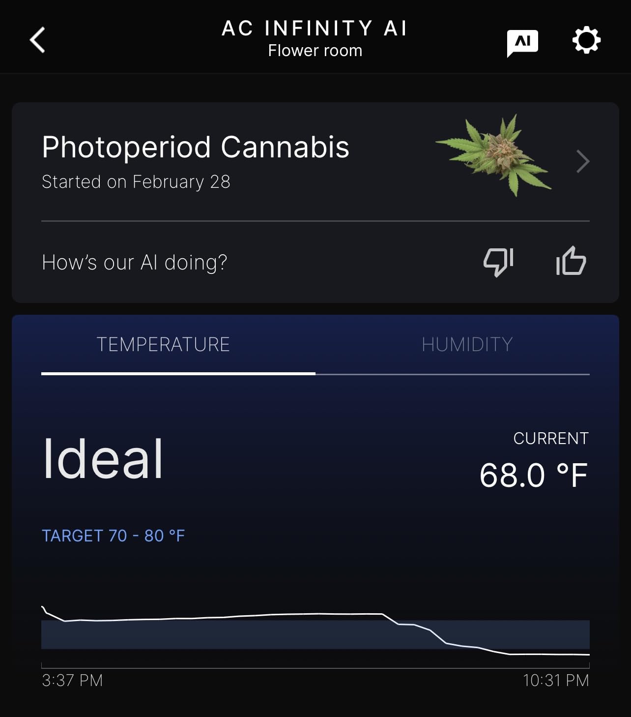AC Infinity Controller AI+ Environment Controller for Grow Tents and Rooms | Dual-Zone VPD Temperature Humidity, WiFi App, Data Insights Alerts, Automations for Fans, Grow Lights, Humidifiers, Heaters customer photo 1