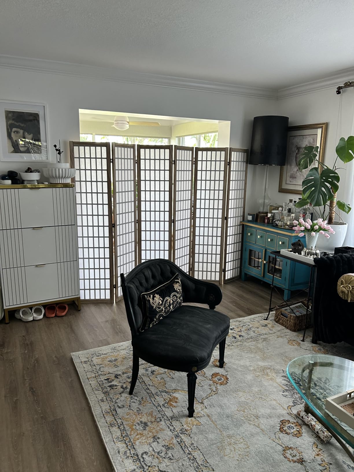 VEVOR Room Divider, 6 Panel Japanese Room Divider, Wood Folding Privacy Screen Indoor, Partition Dividers Portable Decoration Screens, for Room Separation Home Office Restaurant & Bedroom (Natural) customer photo 2