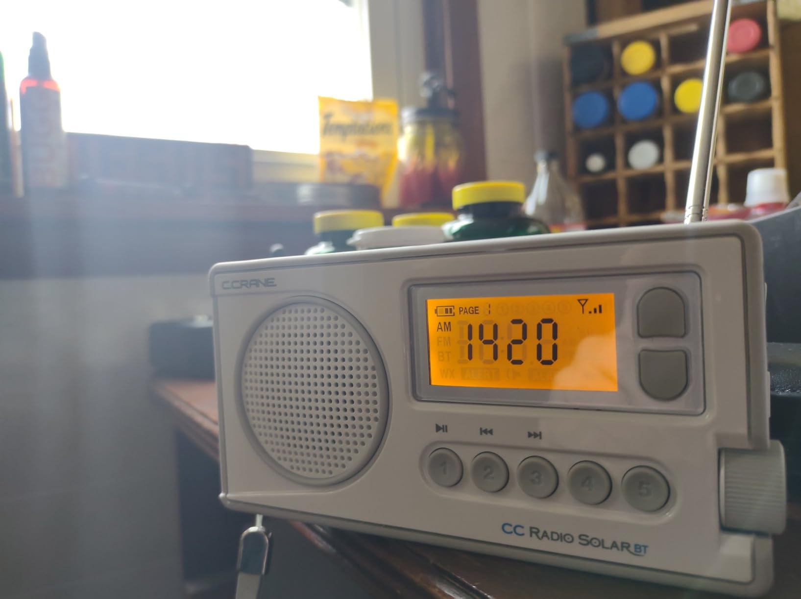 C. Crane CCRadio Solar with Bluetooth Receiving, Emergency Crank NOAA Weather AM/FM - Multi Powered Radio - Built in LED Flashlight and Cellphone Charger customer photo 1