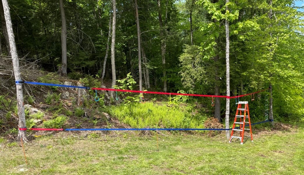 Ninja Warrior Obstacle Course for Kids-Playground Fitness Equipment Ninja Slackline with Multiple Accessories for Kids,Contain Swings,Rope ladders,Rings,Ninja Couse for Kids Outside (2x56ft) customer photo 2