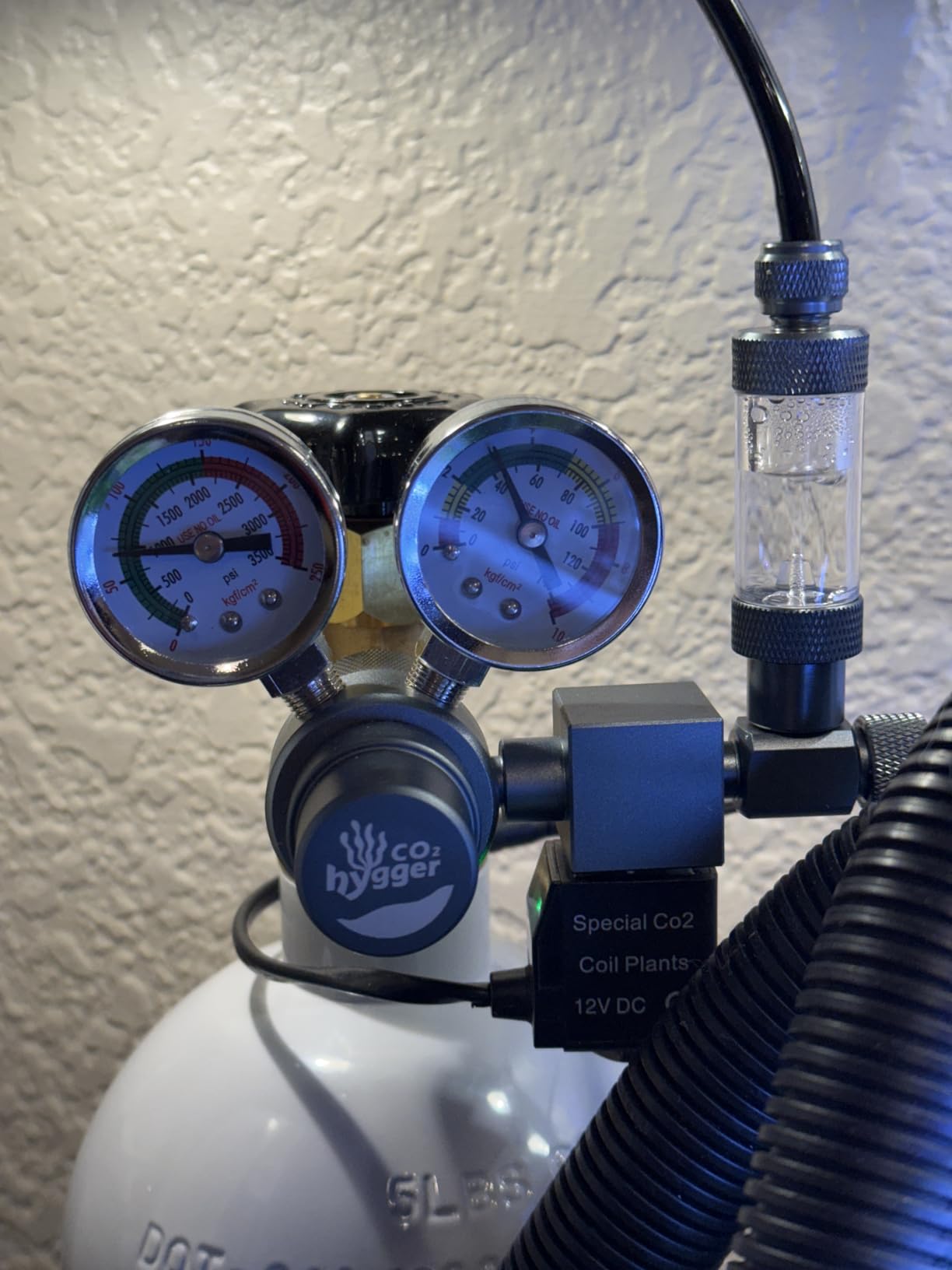 Aquarium Regulator with Dual Pressure Gauges, 12V DC Solenoid Valve, Bubble Counter & Check Valve - Precise Display for Aquatic Plant CO2 System customer photo 2