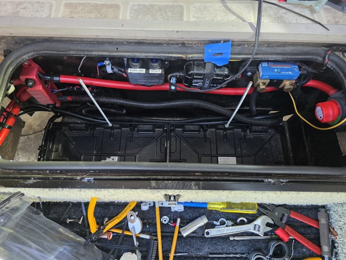 2500W Pure Sine Wave Inverter 12V DC to 120V AC with Built-in ATS for RVs | 5000W Peak, Auto Transfer Switch, LCD Remote, 2 AC Outlets, USB & Type-C, Hardwire Ready for RV Electrical Systems, Off Grid Use customer photo 2