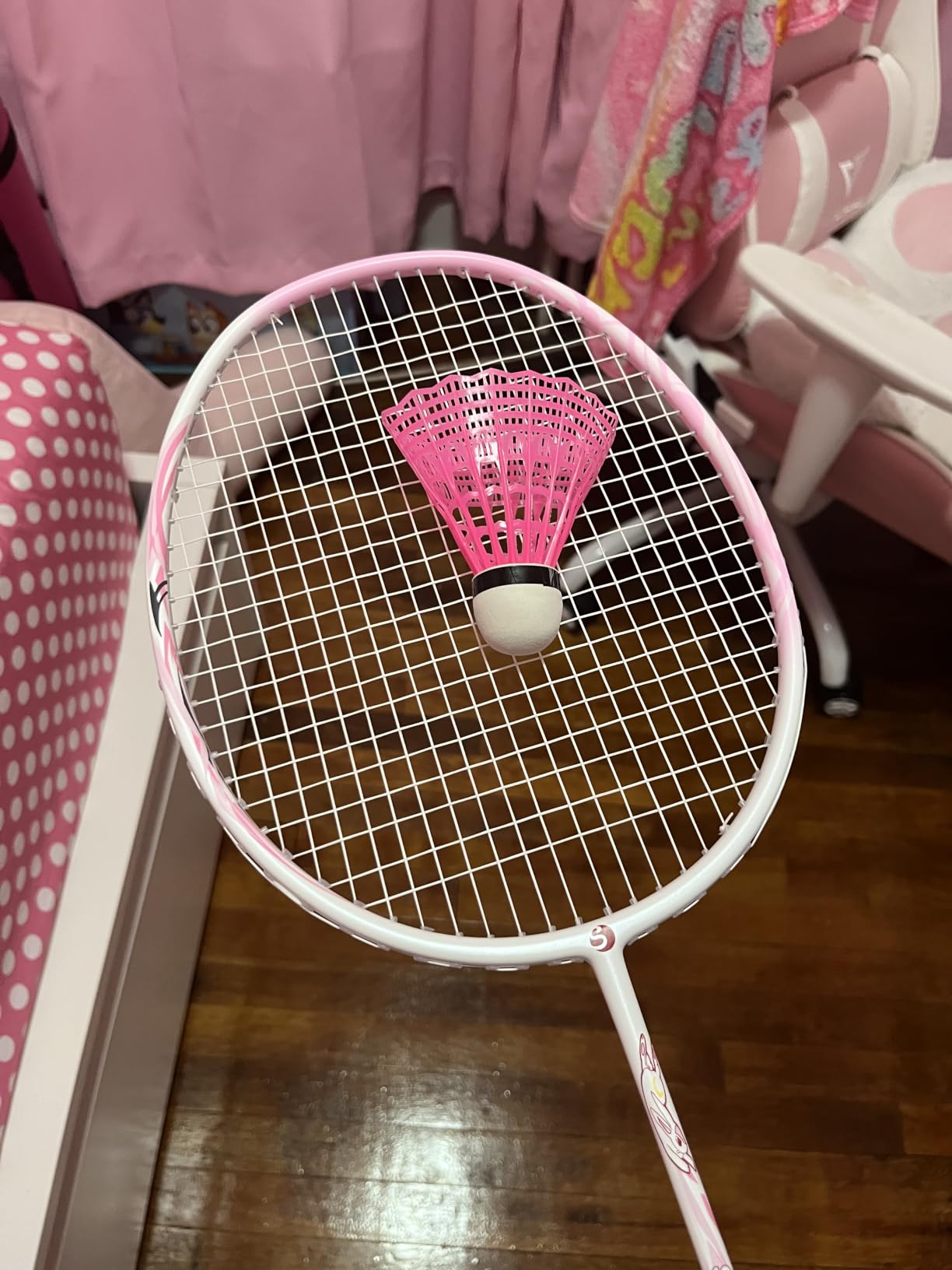 Senston Carbon Fiber Badminton Racket, 76g 7U Isometric - Full Carbon Fiber, Pre-Strung customer photo 1