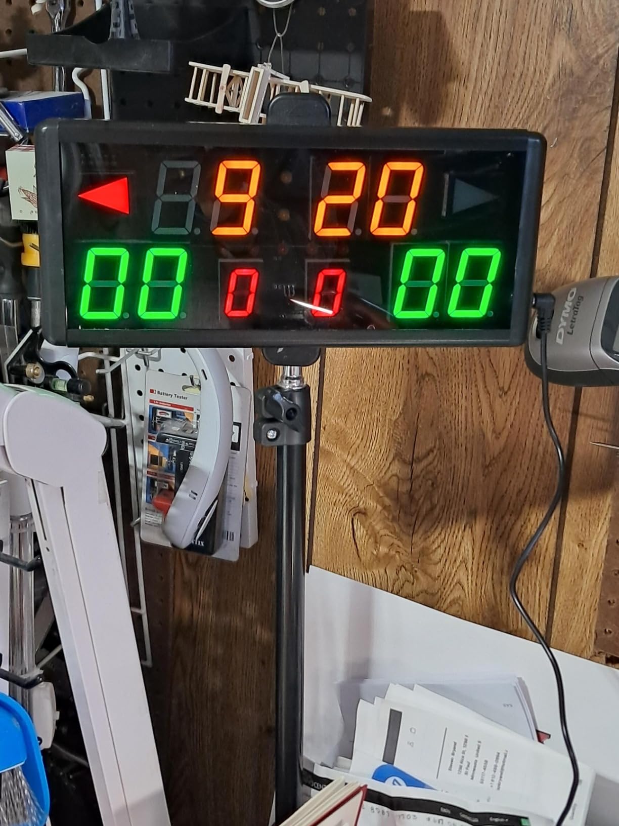 Samshow LED Electronic Scoreboard Digital Score Keeper with Remote & Tripod, Basketball Scoreboard with Shot Clock & Timer & 12/24h Real Time for Football/Corn Hole/Ping Pong/Table Tennis customer photo 2