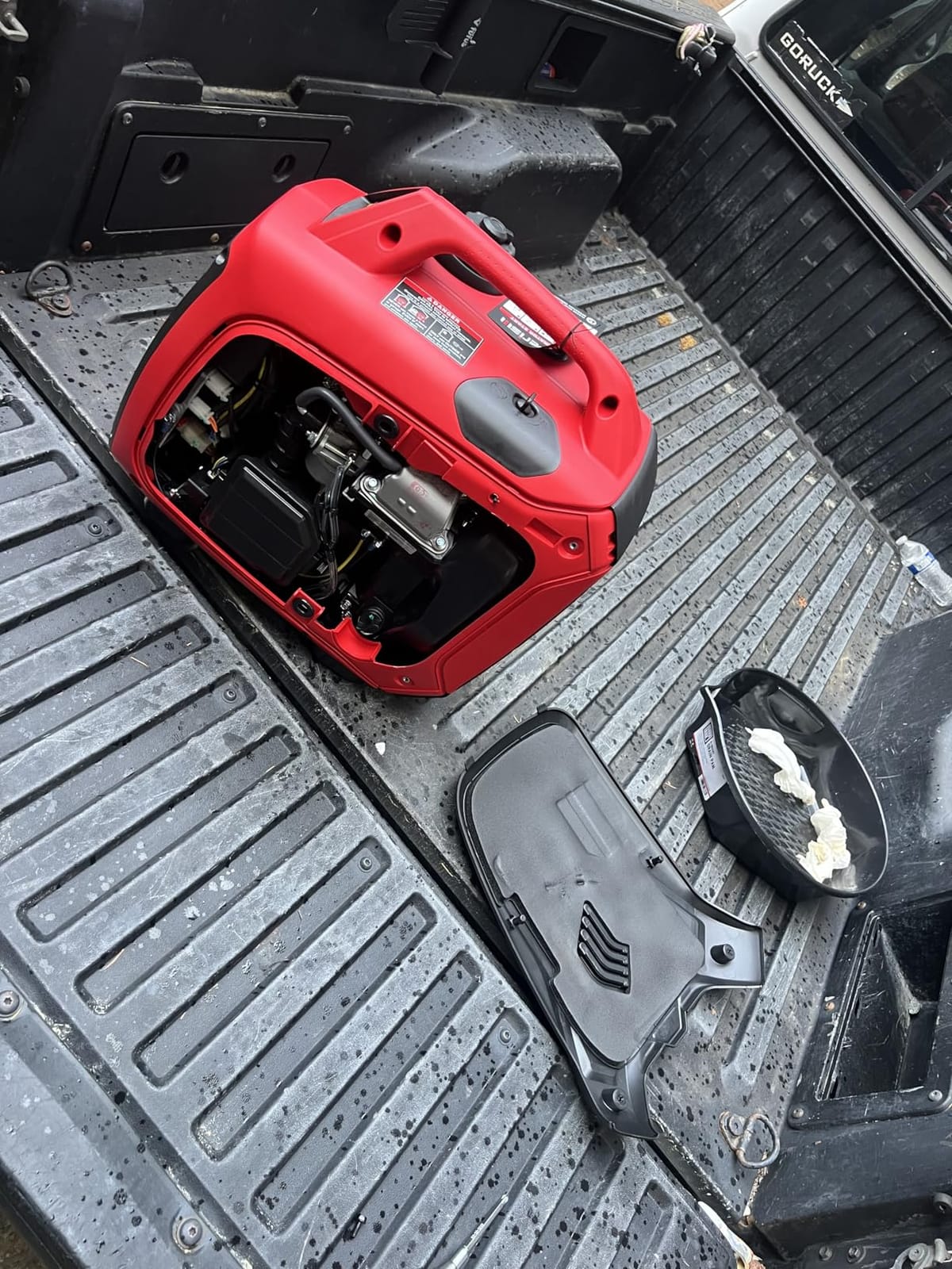 AMERISUN 5000W Gas Inverter Generator Super Quiet, CO Sensor | RV Ready 30A Outlet, Wheels Handle Kit, Parallel Capable for Home Backup Emergency Use Camping, EPA Compliant customer photo 2