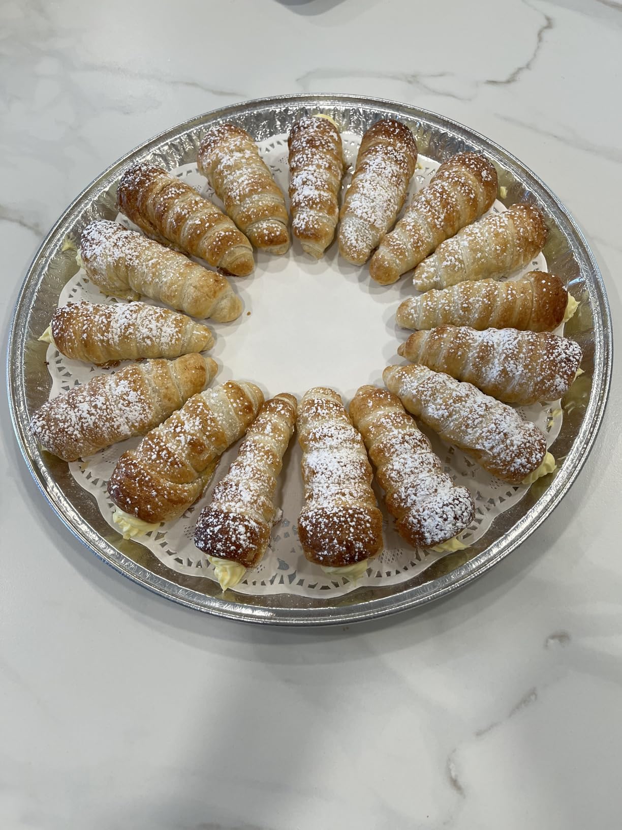 Cream Horn Molds for Baking, 35pcs Cannoli Tubes Molds, Non-stick Stainless Steel 16pcs Cone Shaped and 12pcs Tubular Shaped Cannoli Forms for Danish Pastry Lady Lock Form Cream Roll Croissant customer photo 2