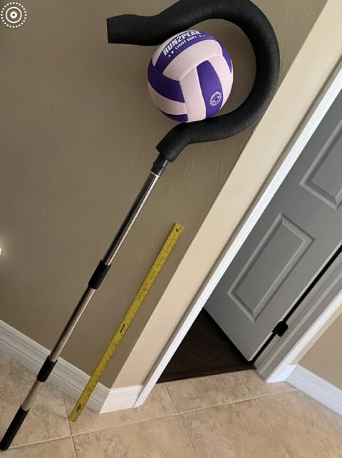 Volleyball Spike Trainer with Adjustable Height & Real Ball Feel - Hitting Training Equipment for Spiking,Jumping, and Serving Practice -Lightweight,Non-Slip Design/Durable- Perfect for Beginners/Pros customer photo 2