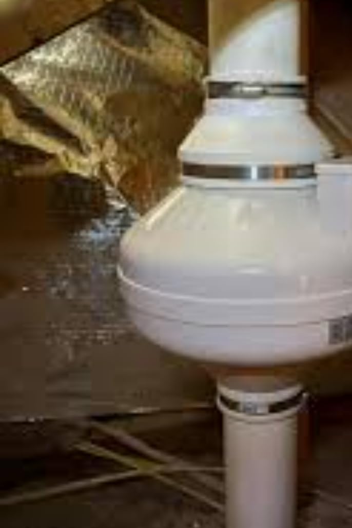 BaseAire 4 Inch 237 CFM Radon Mitigation Fan, Quiet Energy Efficient Radon System, RadonEx 15F Crawlspace or Slab Application, Waterproof Exhaust Fan for Indoor Outdoor Ventilation, 1500 Square Feet customer photo 1