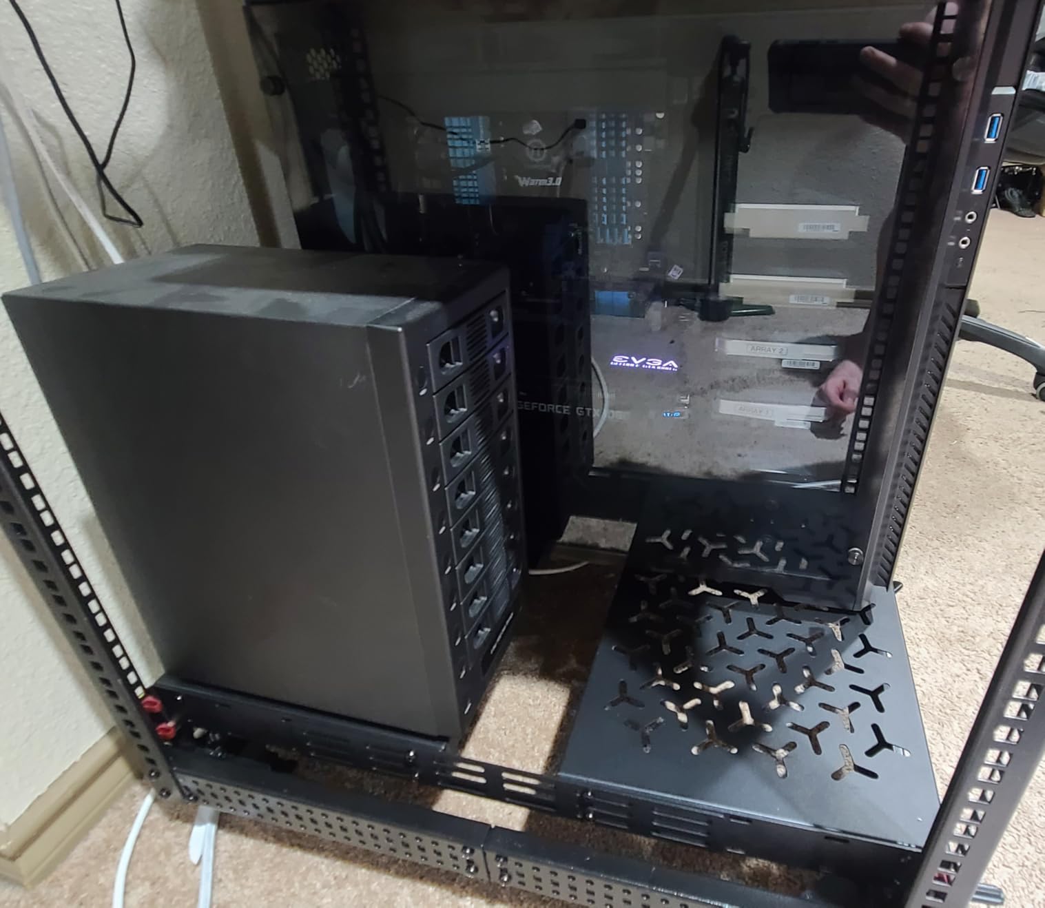 1U Rack Shelves (2-Pack), 2 PCS 10