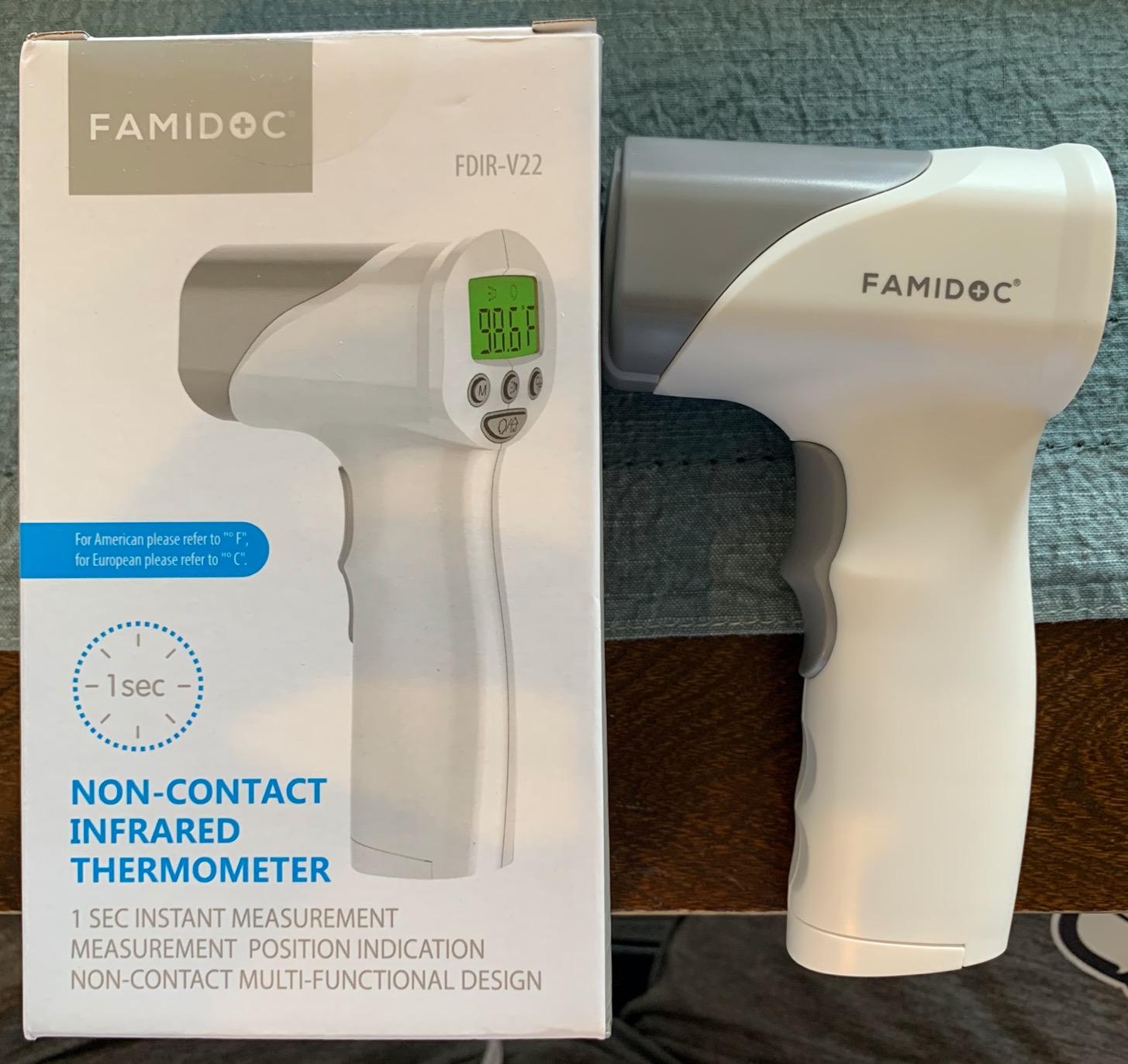 Medical Grade FSA-HSA Eligible Heavy Duty Touchless Infrared Forehead Thermometer, for Adults & Baby Digital Thermometer Gun, 1s Instant Results customer photo 2