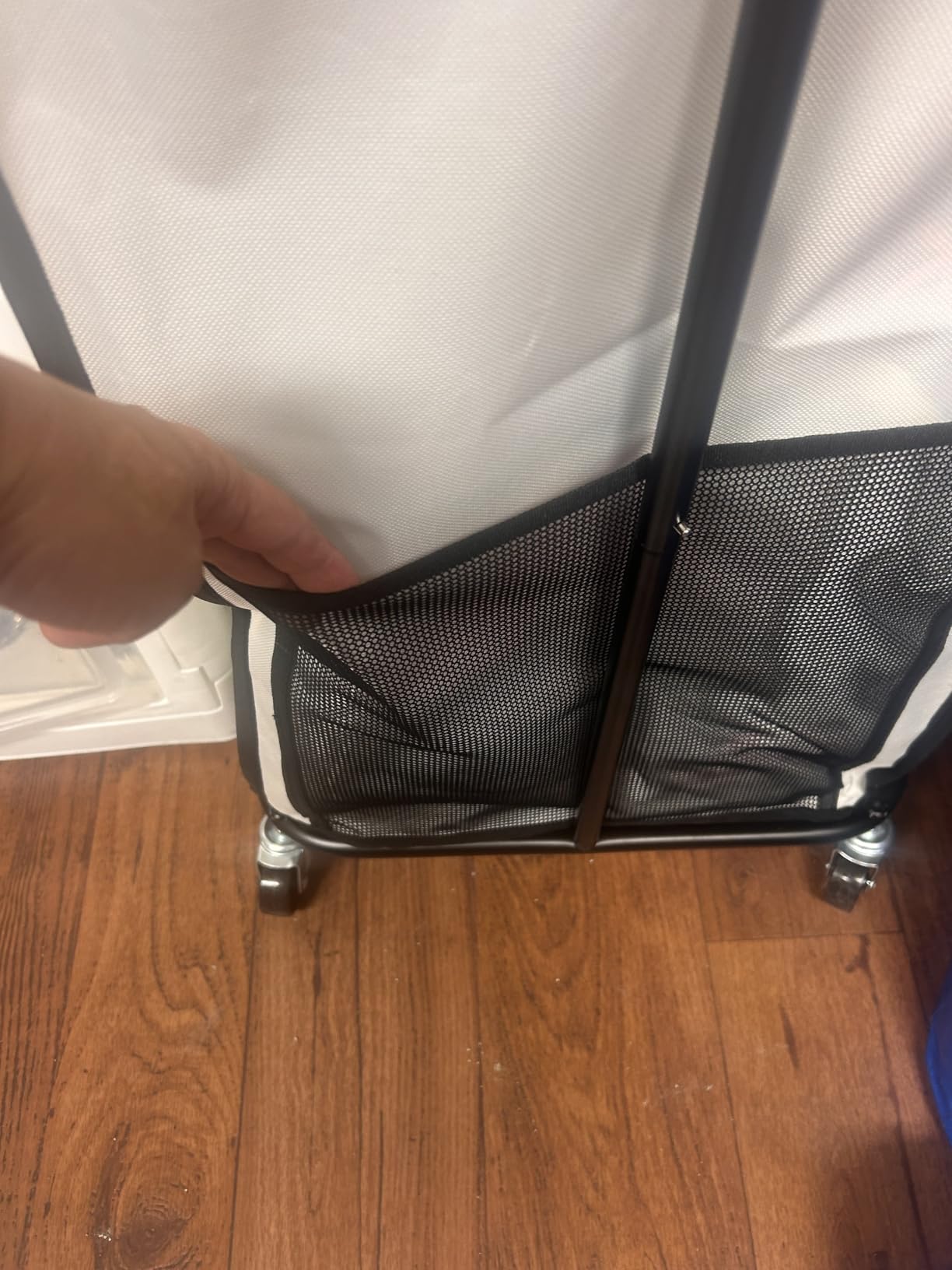 Laundry Hamper with Wheels, 150L Rolling Laundry Basket with Bag & Handles | Sturdy Metal Frame | Removable Bag | Large & Tall Dirty Clothes Hampers for Laundry Room, Bedroom, Dorm, Bathroom-Black customer photo 2
