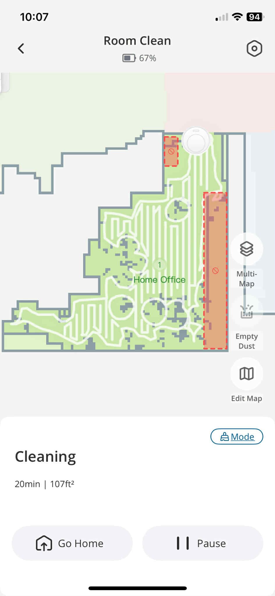 eufy C10 Robot Vacuum Self Emptying, 8 Weeks Hands Free, 2.85-Inch Slim | Advanced Smart Mapping with LiDAR Navigation, Powerful Suction, Edge Expansion Brush for Pet Hair, Carpet Detection customer photo 1