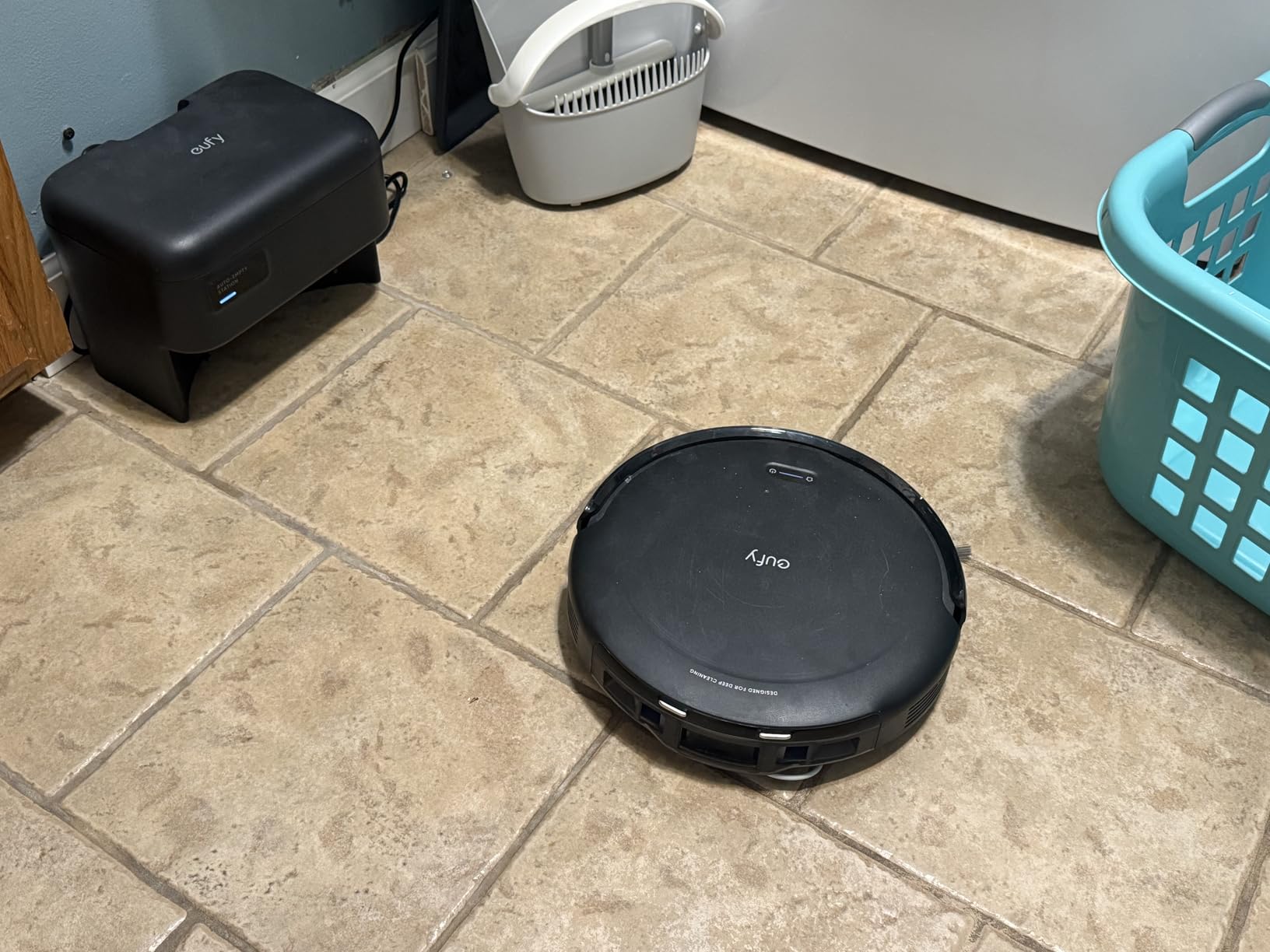 eufy C10 Robot Vacuum Self Emptying, 8 Weeks Hands Free, 2.85-Inch Slim | Advanced Smart Mapping with LiDAR Navigation, Powerful Suction, Edge Expansion Brush for Pet Hair, Carpet Detection customer photo 2