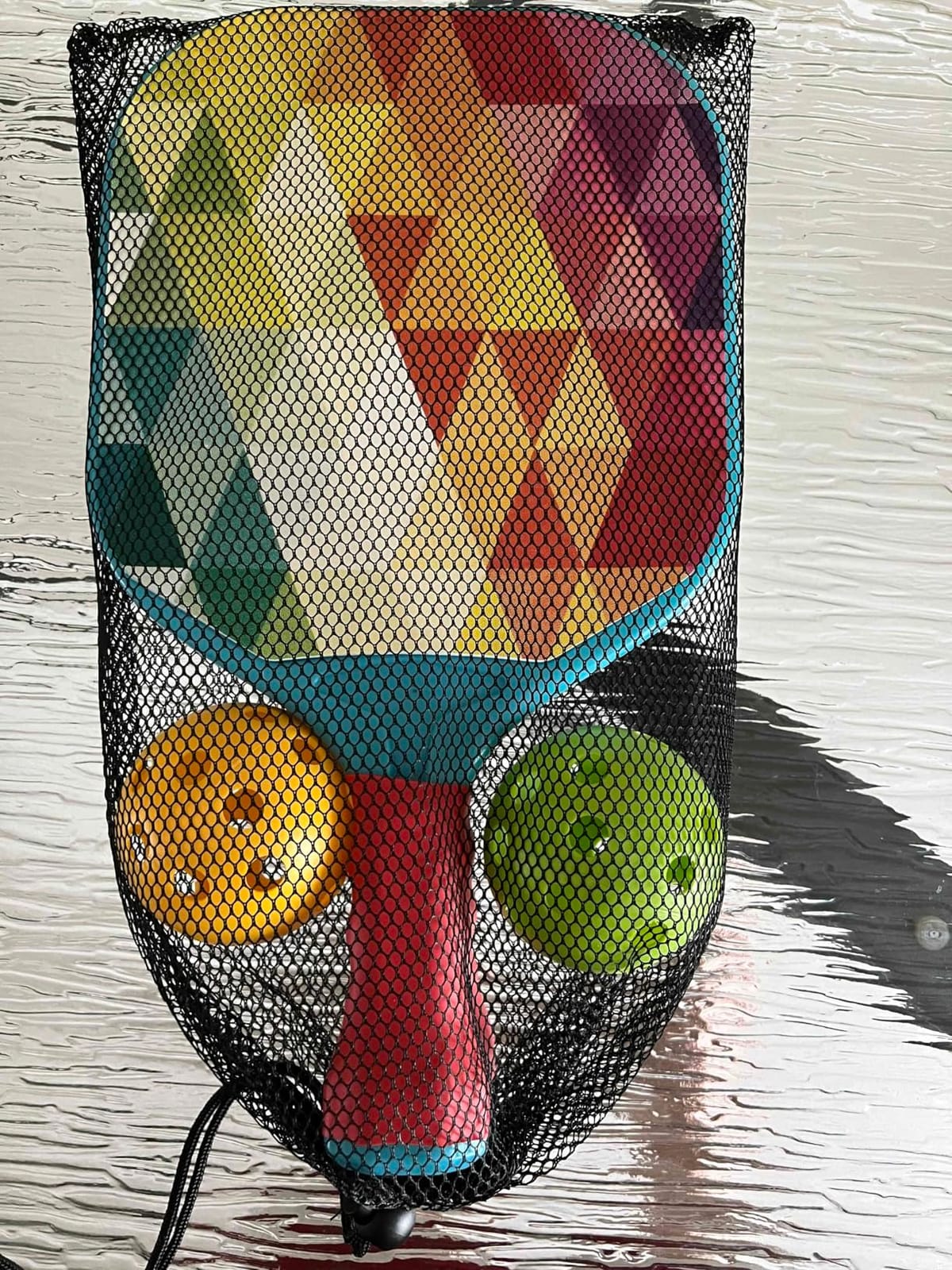 Kids Pickleball Paddles Set of 2, Beginner Outdoor Sport Toy for Ages 4-12 | Lightweight Waterproof Rackets, Child-Friendly Non-Slip Grip, Includes 2 Balls & Mesh Bag, Beach Backyard Family Game customer photo 1