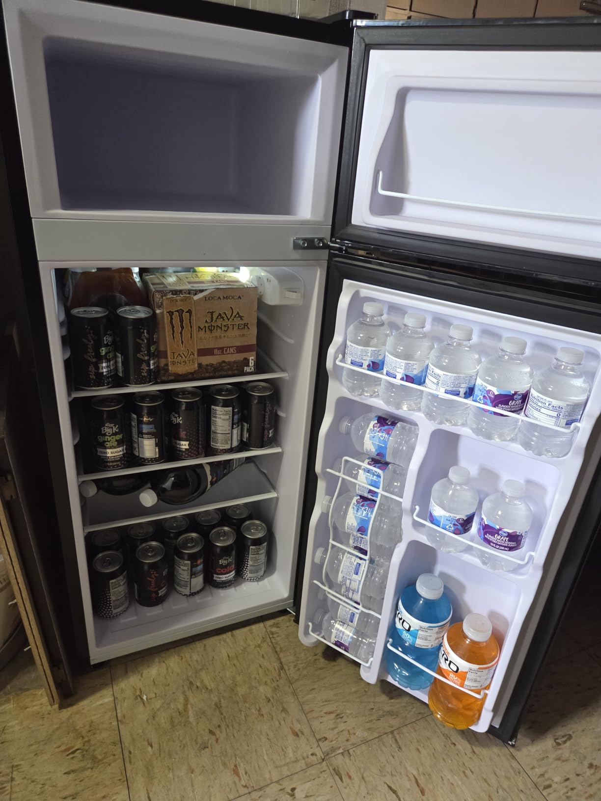 Manastin 4.5 Cu.Ft Mini Fridge Freezer for Dorm/Office, 2-Door, Quiet | 4.5 cu ft mini fridge with separate freezer, quiet 38dB for sleep, 7-level thermostat, adj shelves, for dorm/office/kitchen customer photo 1