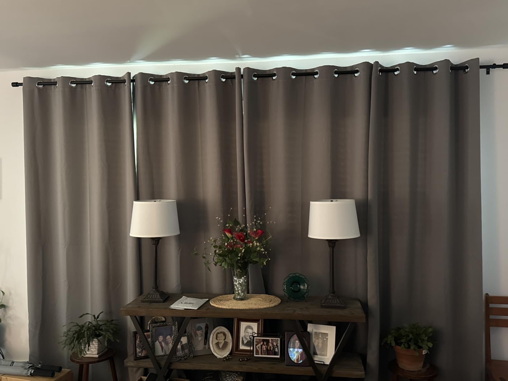 IGEMAEVE Blackout Curtains for Bedroom Grommet Black 100
