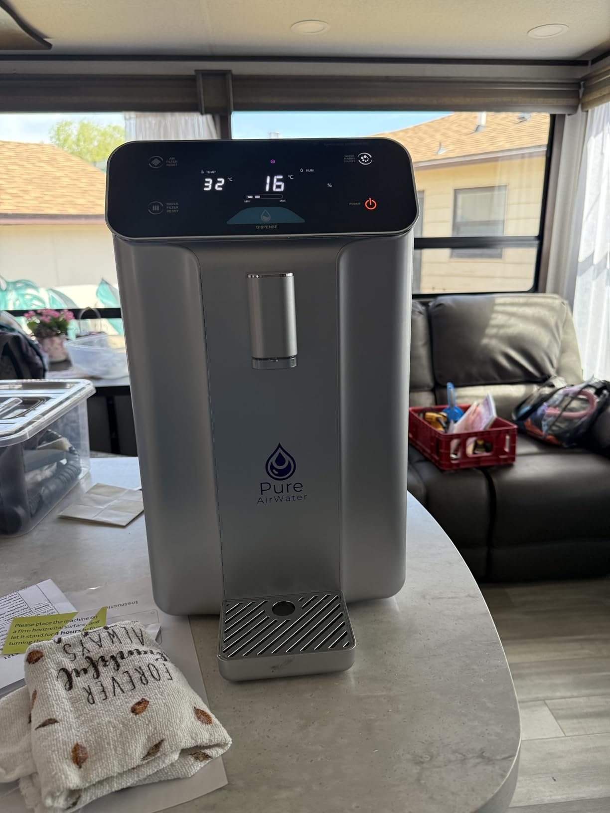 Atmospheric Water Generator/Pure AirWater A10/Make Water from Air | No Plumbing, No Tap Water Needed /for Home, RV, Boat, Off-Grid or Emergencies/2.64 Gallon (10L) customer photo 2