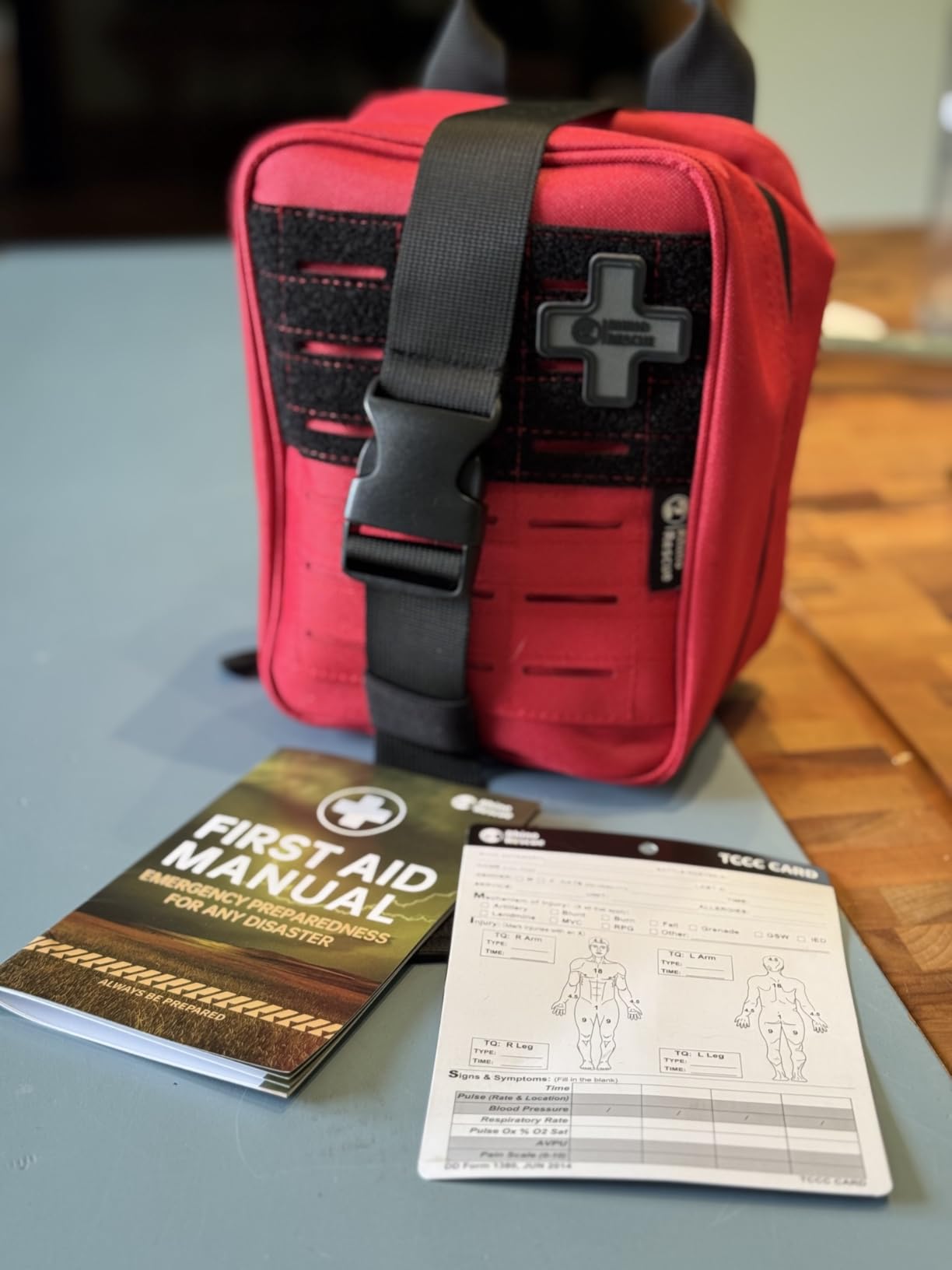 RHINO RESCUE IFAK Trauma Kit Standard with CAT Tourniquet Black | Military-Grade, Massive Bleeding Control, Tactical Molle Pouch, Professional First Aid Kit, HSA/FSA Approved customer photo 2