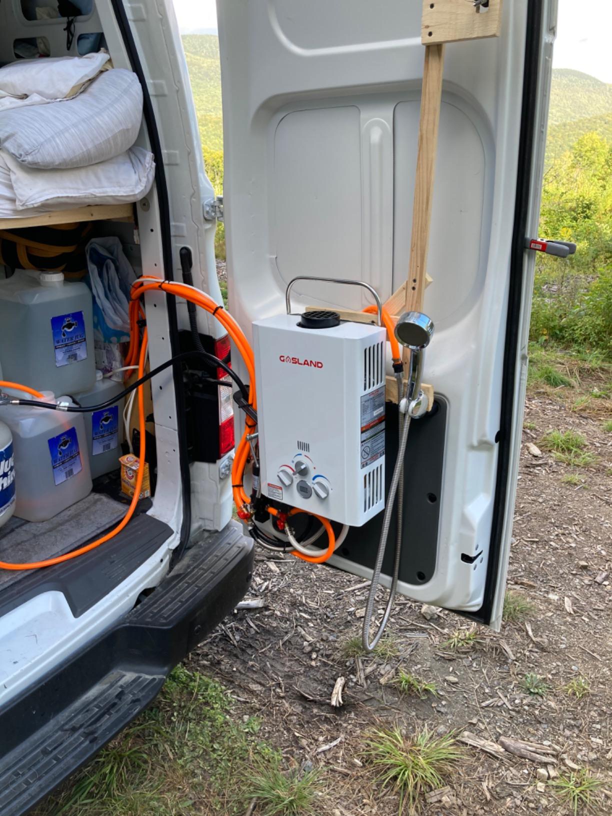 GASLAND Outdoor Tankless Propane Water Heater 136,000BTU | 20L 5.28 GPM | High Efficiency On Demand Hot Water Heater for Mobile Home, Off Grid, Mobile Home, Outdoor Kitchen, Emergency Backup, BE528 customer photo 1