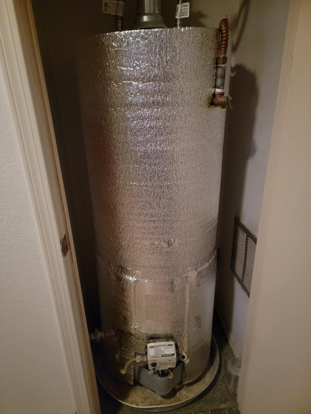Water Heater Blanket Jacket Foam Insulation Non Fiberglass 40-80 Gallon Tank R12 customer photo 1