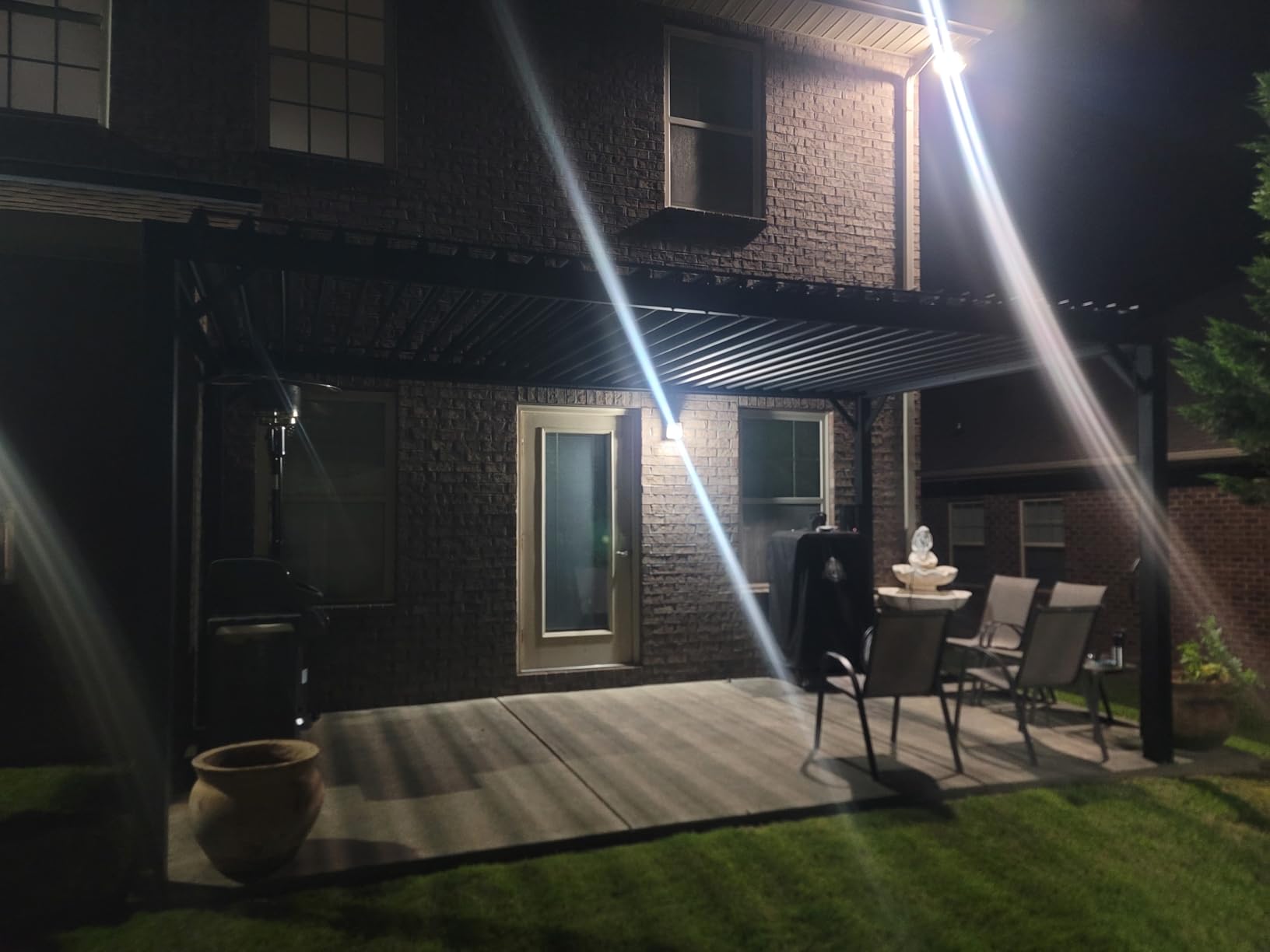 Backyard Discovery Sarasota 18' x 10' Galvanized Steel Louvered Pergola Kit with Adjustable Roof, Shade, Rain Protection, High-Wind Rating, Gutter System for Outdoor Patio, Garden, Deck, Entertaining customer photo 2