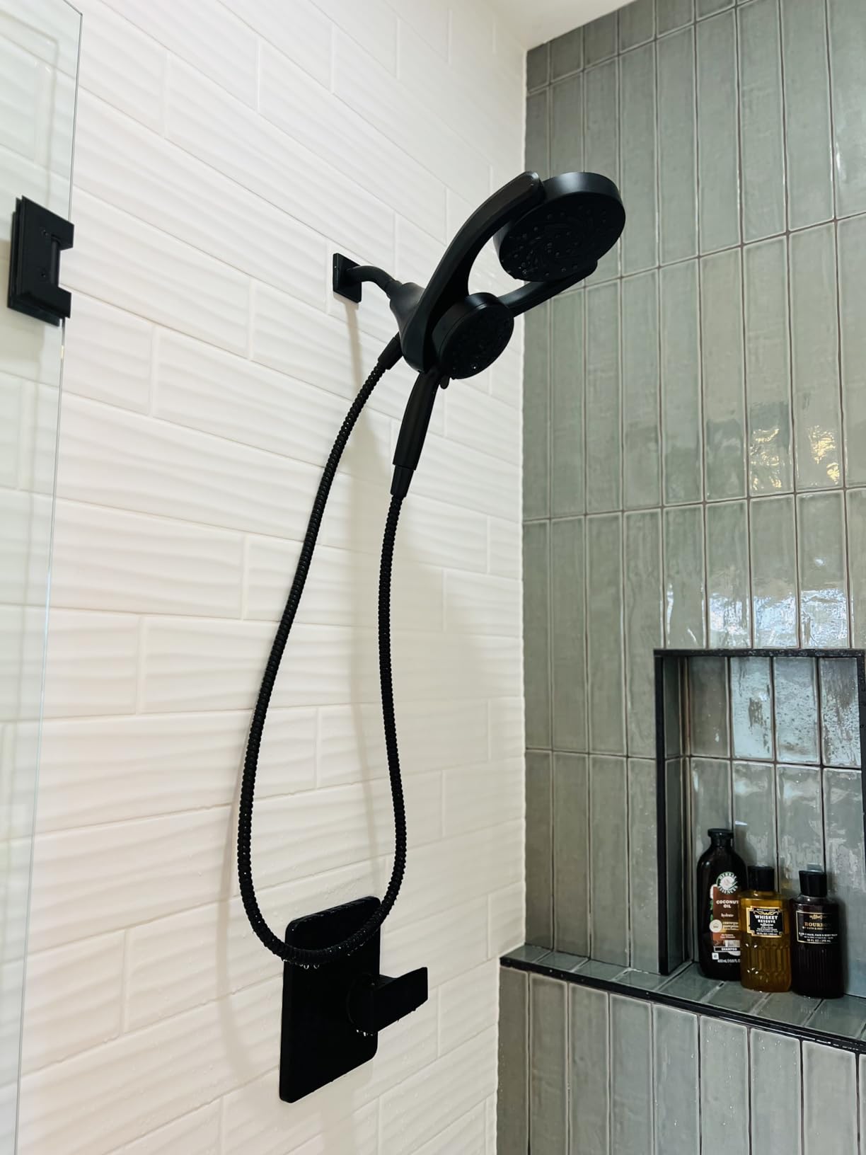 Delta 5-Setting HydroRain 2-in-1 Dual Shower Head with ProClean Spray, Brushed Nickel High Pressure Shower Head with Handheld Spray, 1.75 GPM Flow Rate, Satin Nickel 75419SN customer photo 1