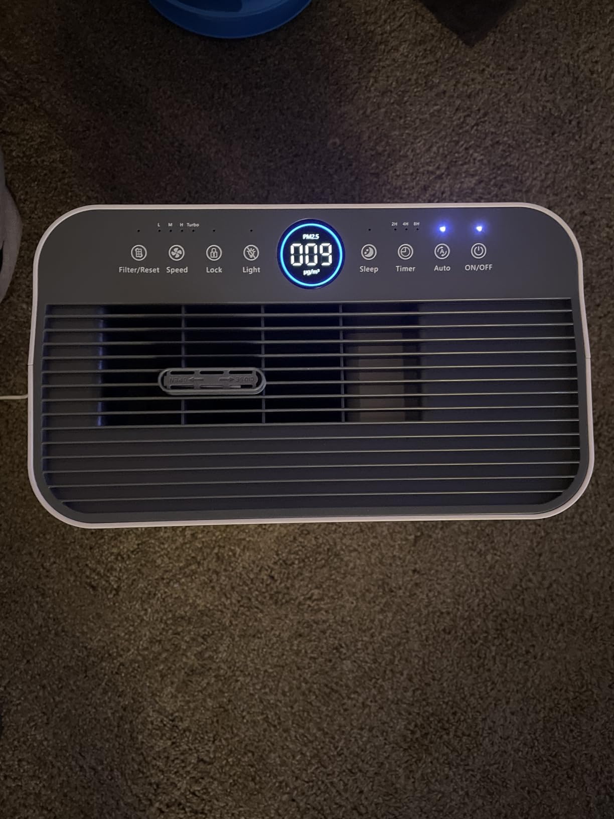 LUNINO Air Purifiers for Home Bedroom Large Room up to 3000sq.ft in 30 Mins | HEPA Double-Sided Air Cleaner with Washable Filter, PM2.5 Air Quality Display customer photo 2