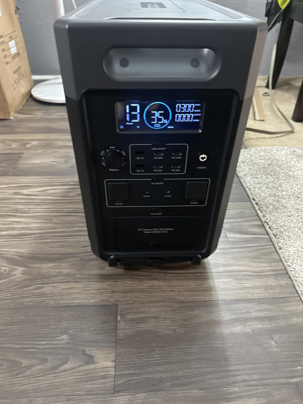 AFERIY 3840Wh Portable Power Station, Expandable Solar Generator to 11520Wh | 3600W(Peak 7200W), LiFePO4 Battery, 120V AC Outlets x 5, 2.5H Fast Charge For Home, Outdoor Camping, Power Outage, RV, Emergencies customer photo 1