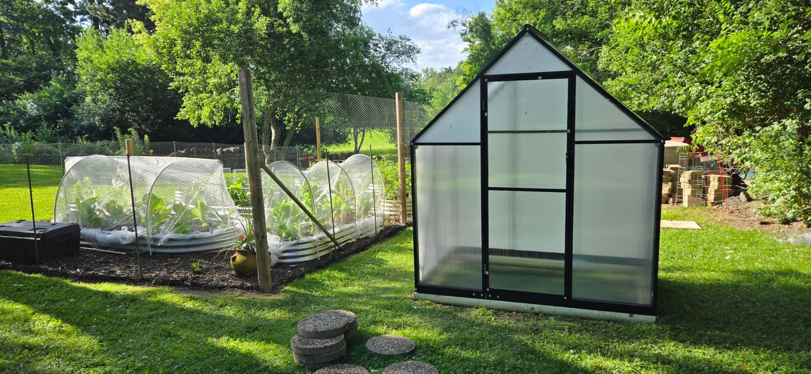 8x14 FT Greenhouse with Hygrometer, Windproof UV Protection Green Houses customer photo 2
