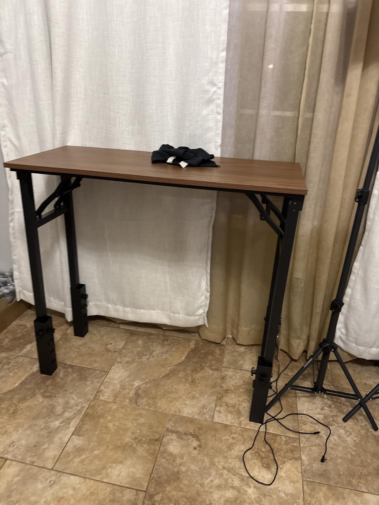 Frylr Small Folding Computer Desk - Portable 35.8 Inch Foldable Laptop Table customer photo 1