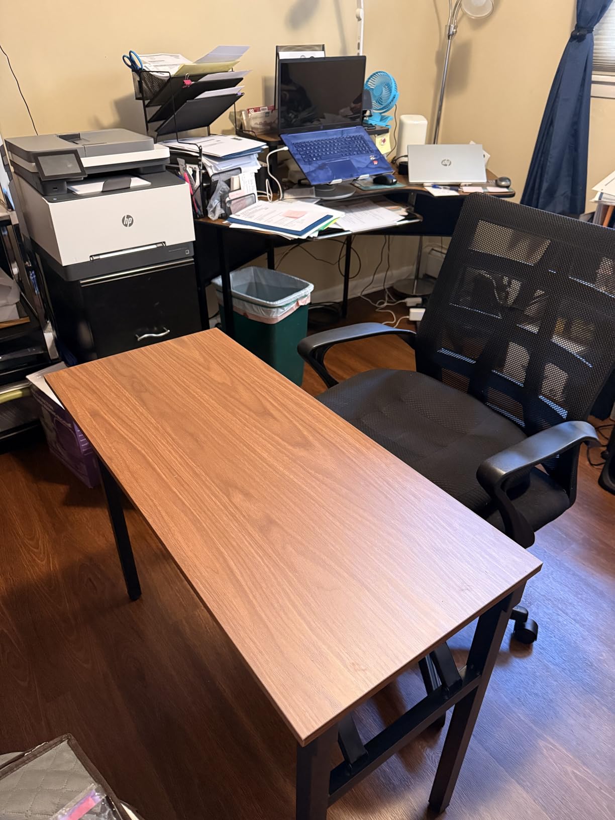 Frylr Small Folding Computer Desk - Portable 35.8 Inch Foldable Laptop Table customer photo 2