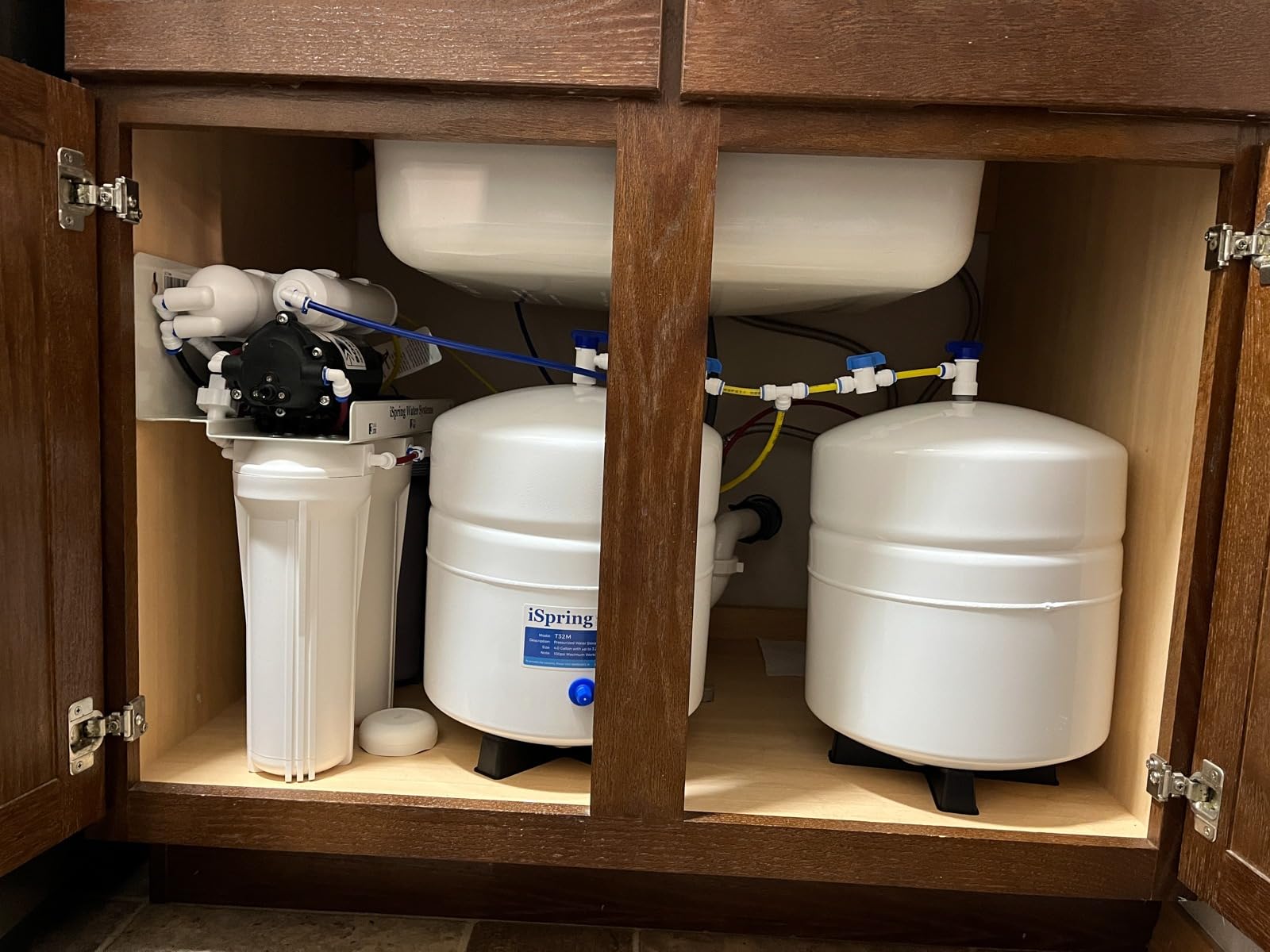 iSpring RO5004F Reverse Osmosis Water Filter with UV, SGS Tested PFAS and TDS Reduction, 500 GPD RO System Under Sink, 2:1 Pure to Drain, Tankless RO Water Filtration System, Filter Life Monitor customer photo 1